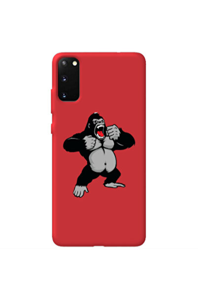 Other Samsung S20 Angry Gorilla2 Red Colored Silicone TPU Θήκη