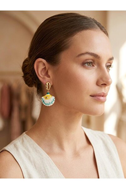 Trinidad Sea Breeze Themed Ceramic-Look Special Design Earrings
