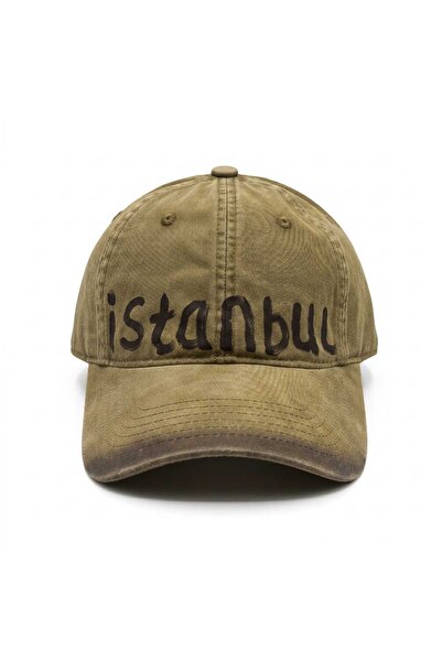 Aware Time Unisex Özle Washed Denim Cap Hat