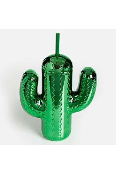 OEM Pahar Cactus 3D cu Pai, Design de Vară, 550 ml