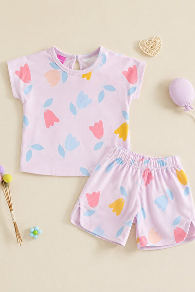 BABY SPORT Baby Summer Outfit Short Sleeve Printed T-Shirt and Shorts