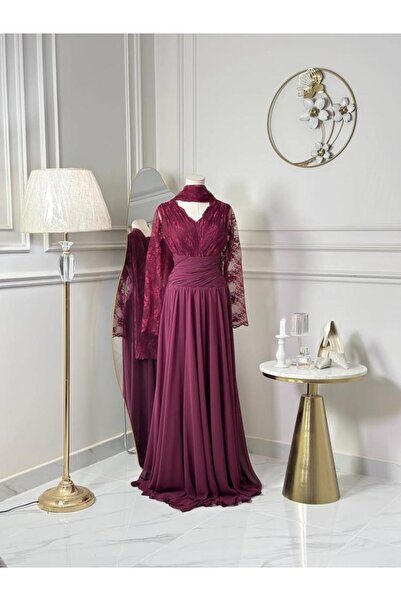 vanus fashion 7343-فستان سهره طويل