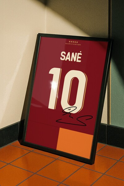 Base Concept Poster cu design de tricou Leroy Sane 10 (încadrat)