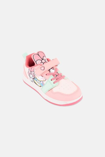 SANRIO Kids Girl Melody Velcro Closure Shoes, Pink