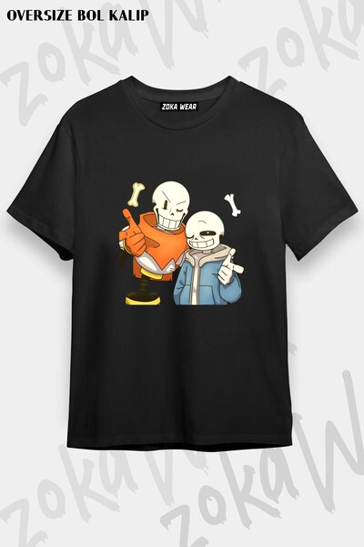ZOKAWEAR Μπλουζάκι Unisex Loose Fit Undertale Sans v9 με στάμπα