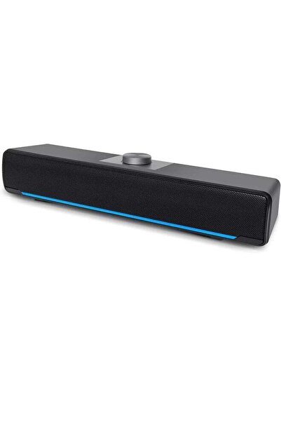 Arabest Computer Speakers,2.0 Stereo USB Powered Sound Bar with Blue LED Ligh...