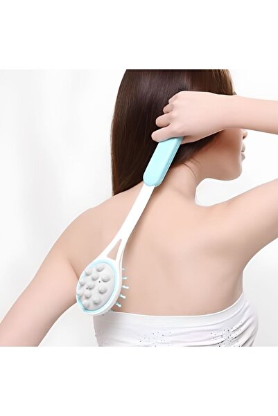 idei Ciocan de Masaj Dublu Față Alb-Turcoaz cu Mâner Lung Ergonomic, Instrume...