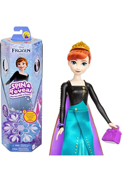 mattel Spin & Reveal Anna με κορώνα Disney Frozen (HXD27)