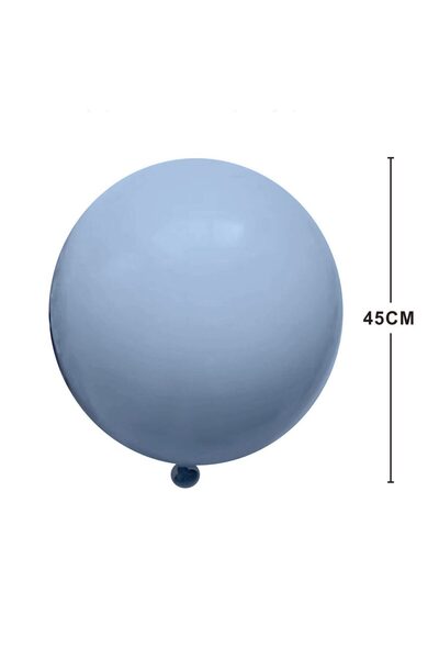 MP Mirific Party Set de 10 baloane jumbo din latex, albastru pal, 45 cm