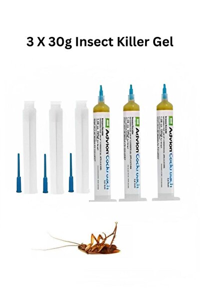 Generic Cockroach Gel Bait 3 X 30g Insect Killer Pest, Indoor and Outdoor Use