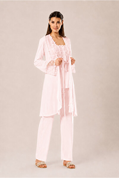 Xses Dantel Detaylı Lohusa Pijama Takımı