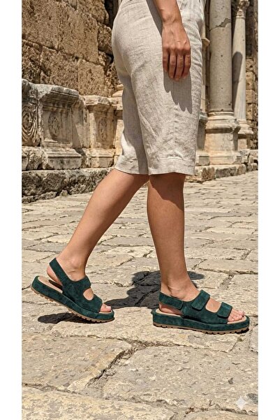 Oneka Shoes Women's Casual Sandals Duck Head Suede 120606Safy1219