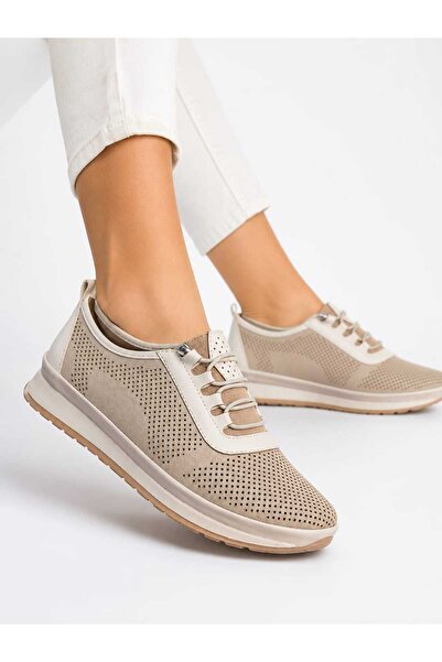 Shakrak Bernarda Lace-Up Detailed Daily Comfort Orthopedic Comfortable Shoes