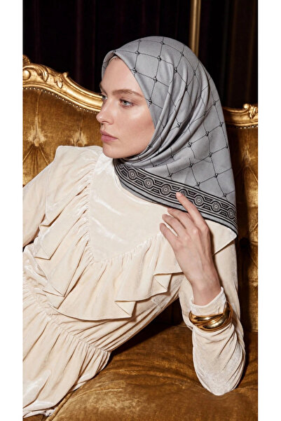 LuvenSara Luven Sara Baklava Pattern Scarf Smoked