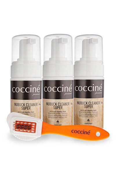 Coccine Set de curatare, Coccine, 4 in 1, 3x100 ml spuma de curatare, perie p...