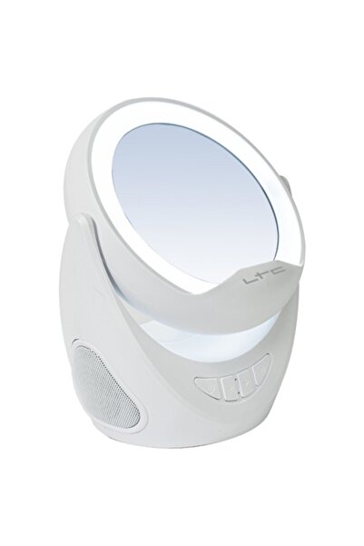 LTC Boxă Bluetooth cu oglindă de machiaj iluminată și suport pentru telefon 2x3W