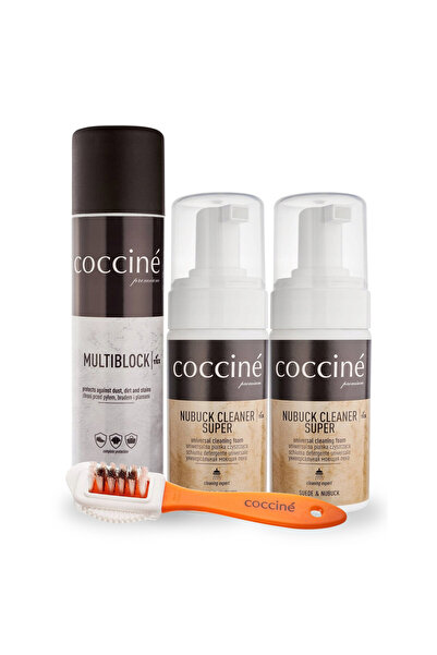 Coccine Set de curatare a incaltamintei, Coccine, 4 in 1, 2x 100 ml spuma din...