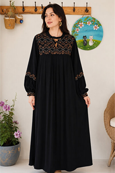 ARDSU Embroidered Hijab Summer Dress