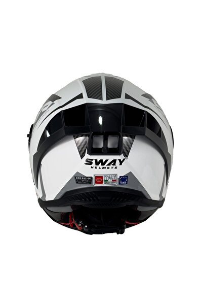 Sway POWER White Black Grey Full Face