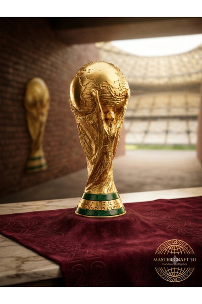 Dayco3D FIFA World Cup Figürü 25 cm Altın Renk Dünya Kupası Replika Ödülü 3D ...
