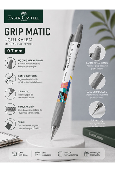Faber Castell Faber-Castell Matic 0.7 Uçlu Kalem Özel Koleksiyon Serisi | Sil...