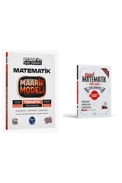 Orijinal Yayınları Orijinal TYT Matematik 1. Aşama Maarif Modeli ve Çap Matem...