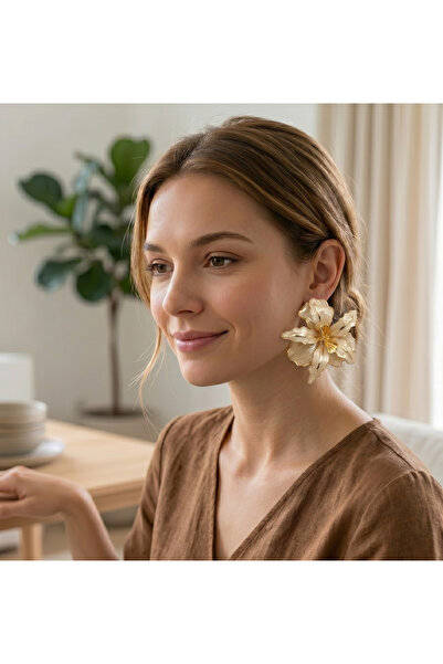 Retrovy Store Design Large Leaf Earrings
