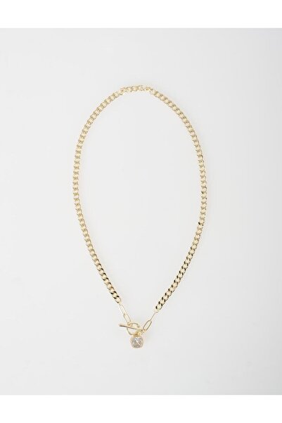 Kayra Minimal Design Chain Necklace Gold