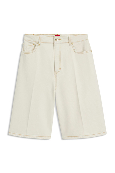 HUGO Ekru Kadın Denim Şort 50557029