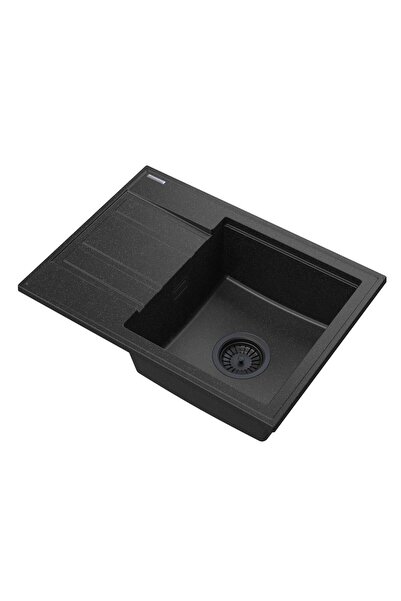 Granitan Set chiuveta bucatarie, GRANITAN, Granit, 580 x 420 mm, Negru