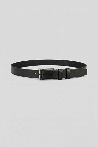 ablukaonline Men's Genuine Leather Classic Belt Black