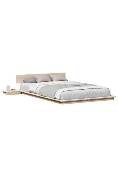 vidaxl Cadru de pat Maro 140 x 190 cm lemn
