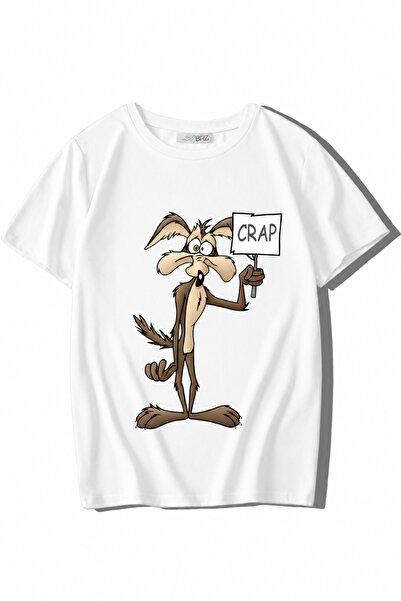 BRZ KIDS Tricou unisex pentru copii Wile Crap alb