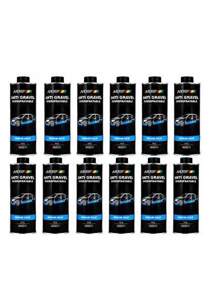 Motip Set 10 Bucăți Strat Antigravel Revopsibil Negru 1L – Protecție Profesio...