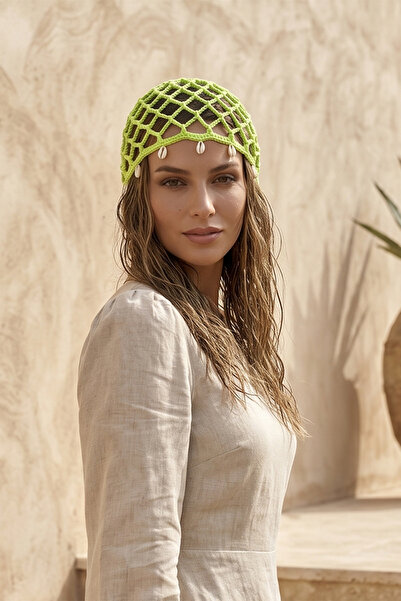 Remsa Mayo Δίχτυ μαλλιών Sea Shell Αξεσουάρ μαλλιών Sea Beach 2140 Neon Green
