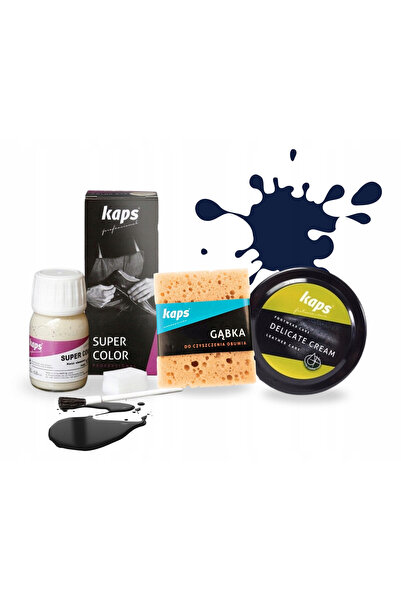 kaps Set de ingrijire a incaltamintei, Kaps, crema de incaltaminte bleumarin ...