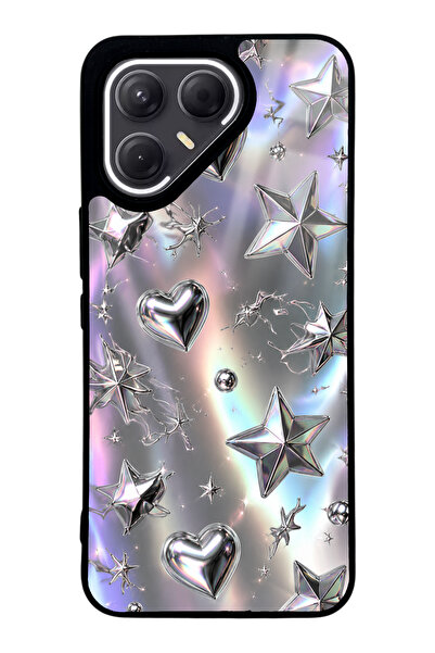 Spoyi Tecno Pova 7 Pro Chrome Star Dream Tasarımlı Glossy Telefon Kılıfı