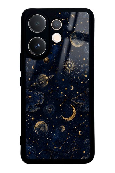 Spoyi حافظة هاتف لامعة بتصميم الليلة السماوية لهاتف Vivo V60