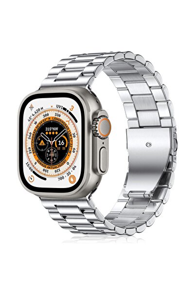 Neto Curea ceas Compatibila Apple Watch 38mm-42mm, Bratara metalica, Netolo, ...