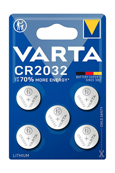 Varta μπαταρία λιθίου CR2032, 3V, 5τμχ