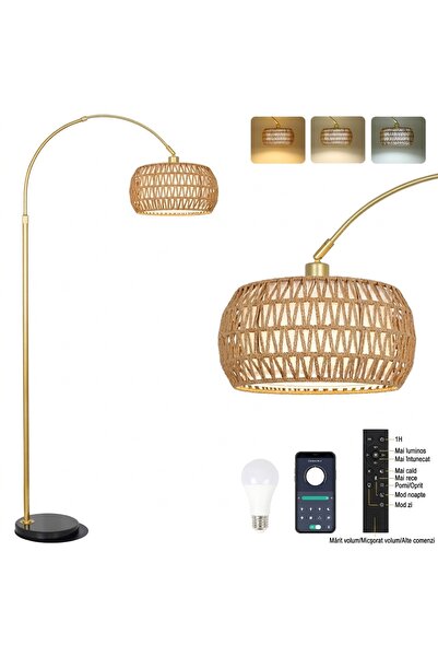 Rayo Lampadar de Podea, Rayofly, Control prin Aplicatie si Telecomanda, Inalt...