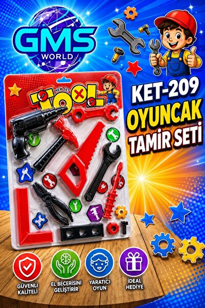 GMS WORLD مجموعة أدوات إصلاح الألعاب المكونة من 11 قطعة مقاس 48×33 سم / ماستر...