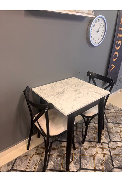 VOGUE TASARIM VE AKSESUAR 60x70 Mutfak Masası | 2 Kişilik Küçük Masa | Kahve ...