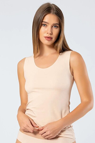 TÜREN Women's 88% Supima, 12% Lycra Laser Cut Tank Top