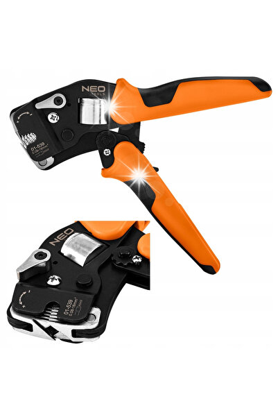 NEO Tools Clești pentru sertizarea terminalelor auto. 0,08-16MM2 230MM 01-539