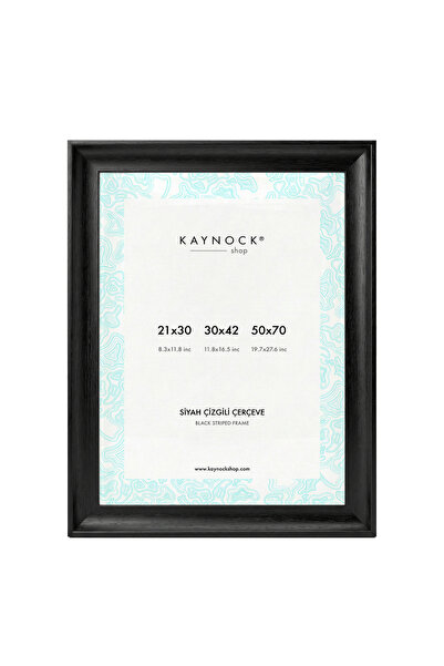 KAYNOCK Black Striped Frame 30 X 42