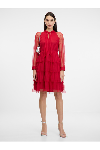 ORSAY Rochie roșie de damă până la genunchi