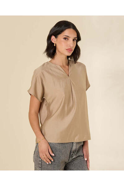REDTAG Women Beige Casual Blouse