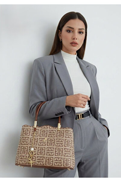 Miami Polo Club Women's Charm Handbag with Adjustable Long Strap
