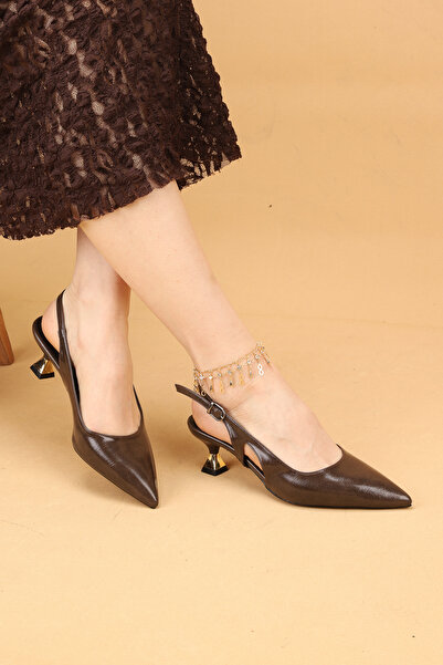 Nilsa Shoes Women's Short Heeled Evening Dress Shoes High Heels